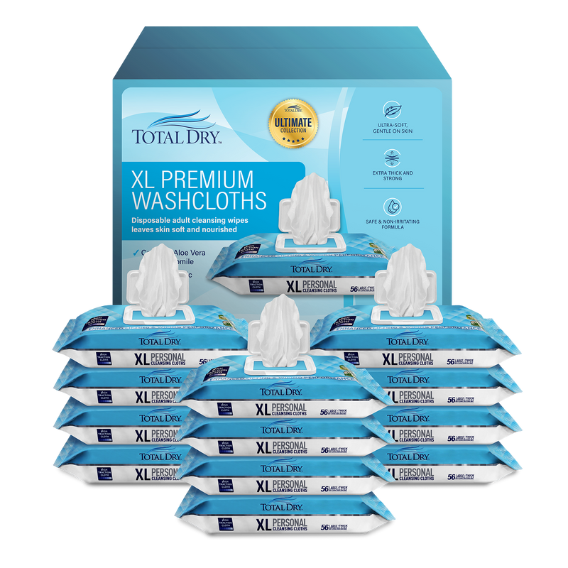 Total Dry XL Personal Cleansing Wipes